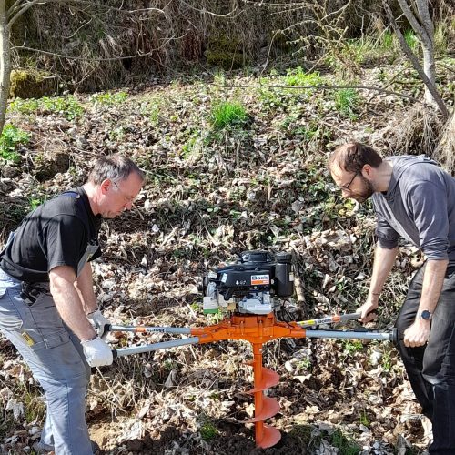 Bohrungen für Umzäunung
